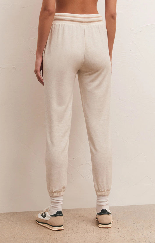 Z Supply Off Duty Fleece Jogger | Light Oatmeal, Designed in the USA