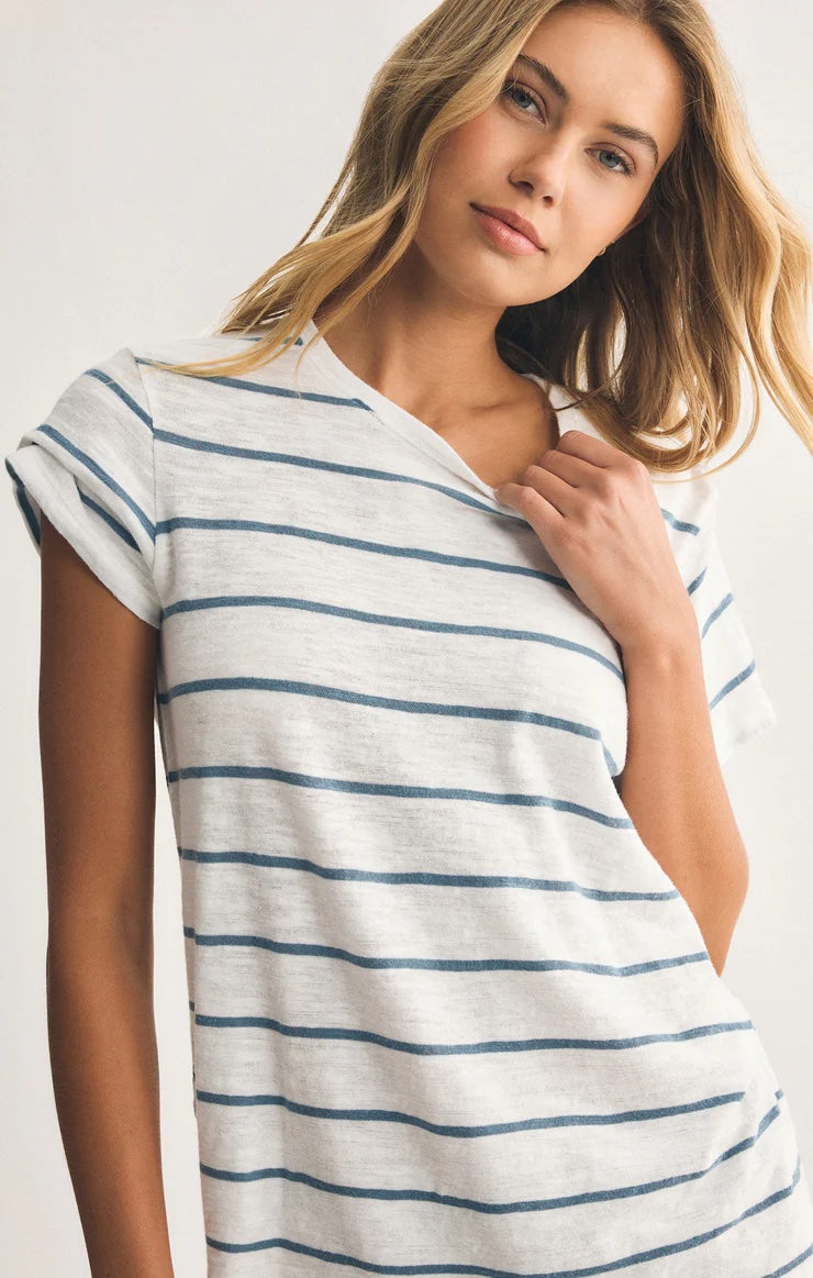 Foundation Premium Striped Tee - Boathouse