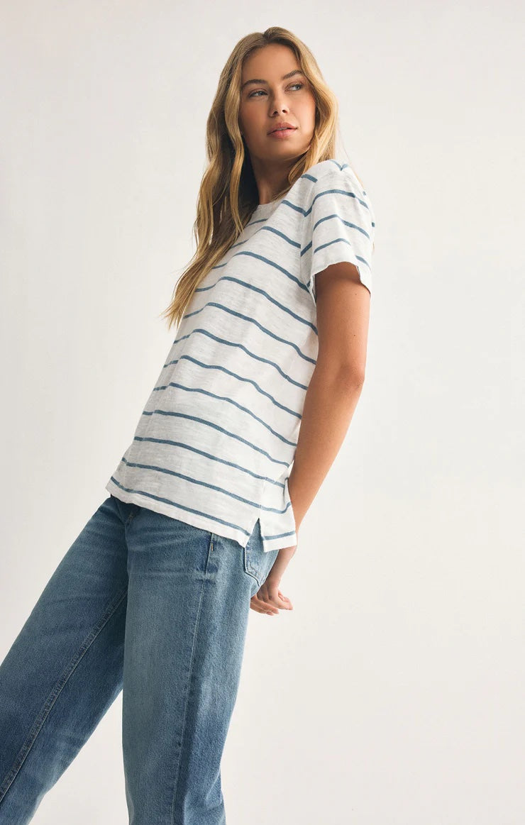 Foundation Premium Striped Tee - Boathouse