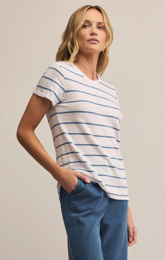 Foundation Premium Striped Tee - Boathouse