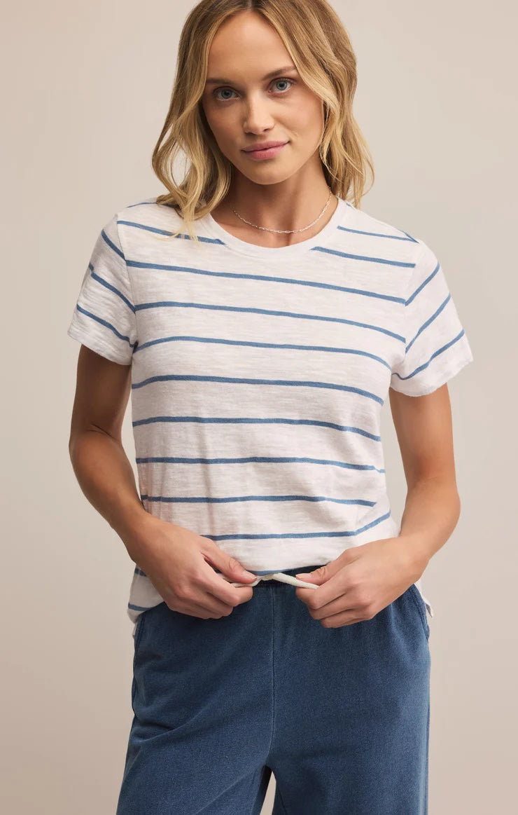 Foundation Premium Striped Tee - Boathouse