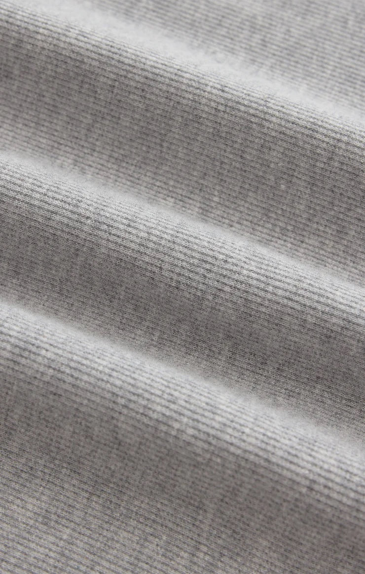 Stella Modal Rib Henley - Heather Grey