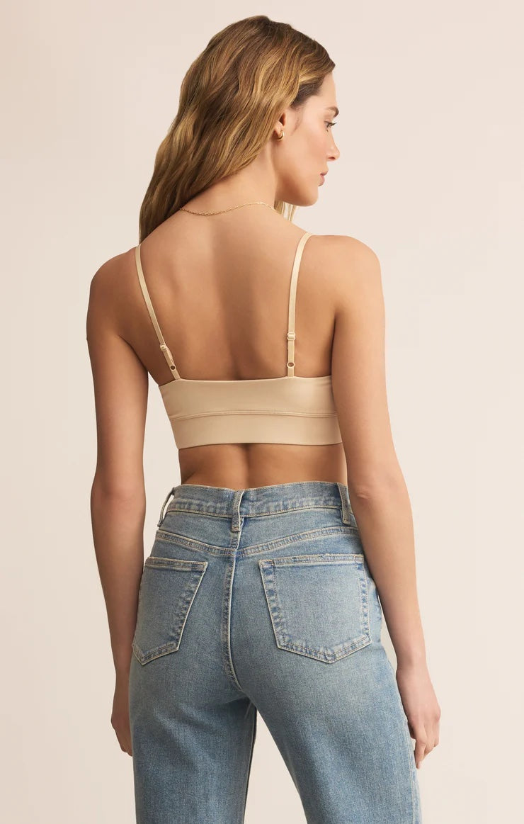 Z Supply Kendra So Smooth Bralette | Natural Tan, Designed in the USA