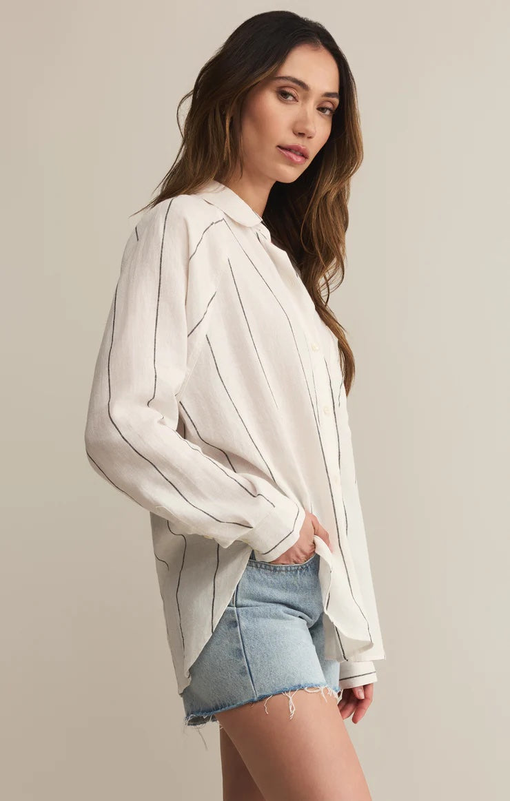 The Perfect Linen Top - White