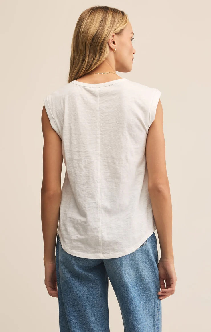 Z Supply Per Diem Slub Tee | White, Designed in the USA