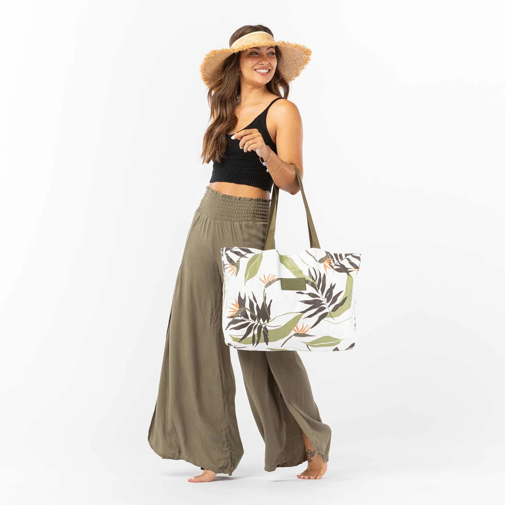 Aloha Holo Holo Reversible Tote | Painted Birds, Designed in the USA