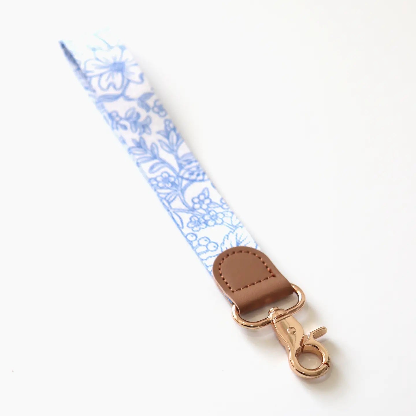 Blue Garden Wristlet Lanyard