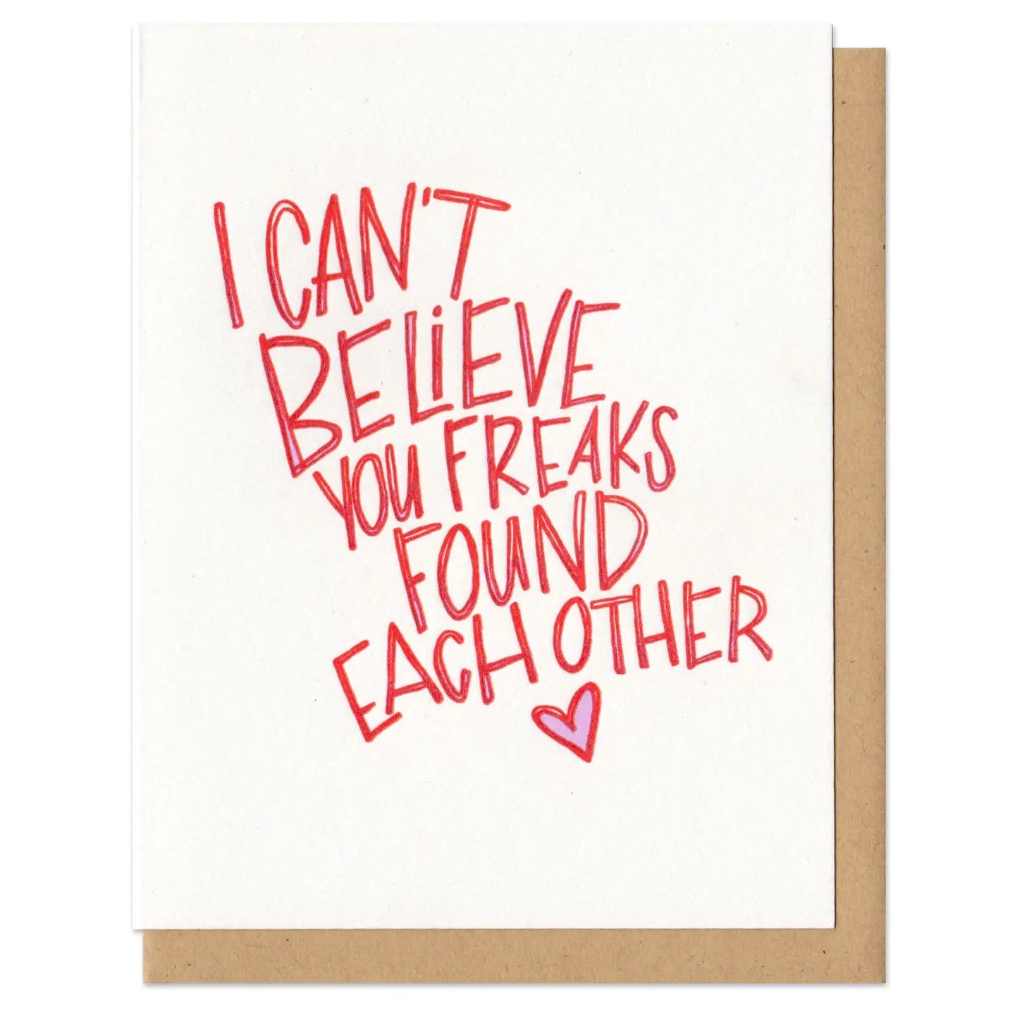 Frog & Toad Press Wedding Card - Freaks, Made in USA