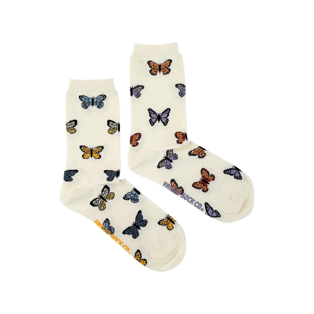 Friday Sock Co. - Women's Mismatched Socks - Butterfly