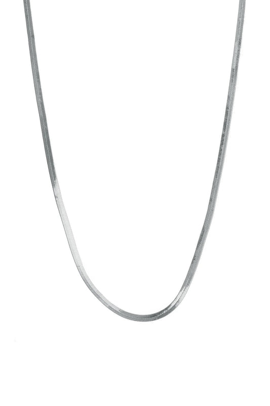 Herringbone Necklace - Silver
