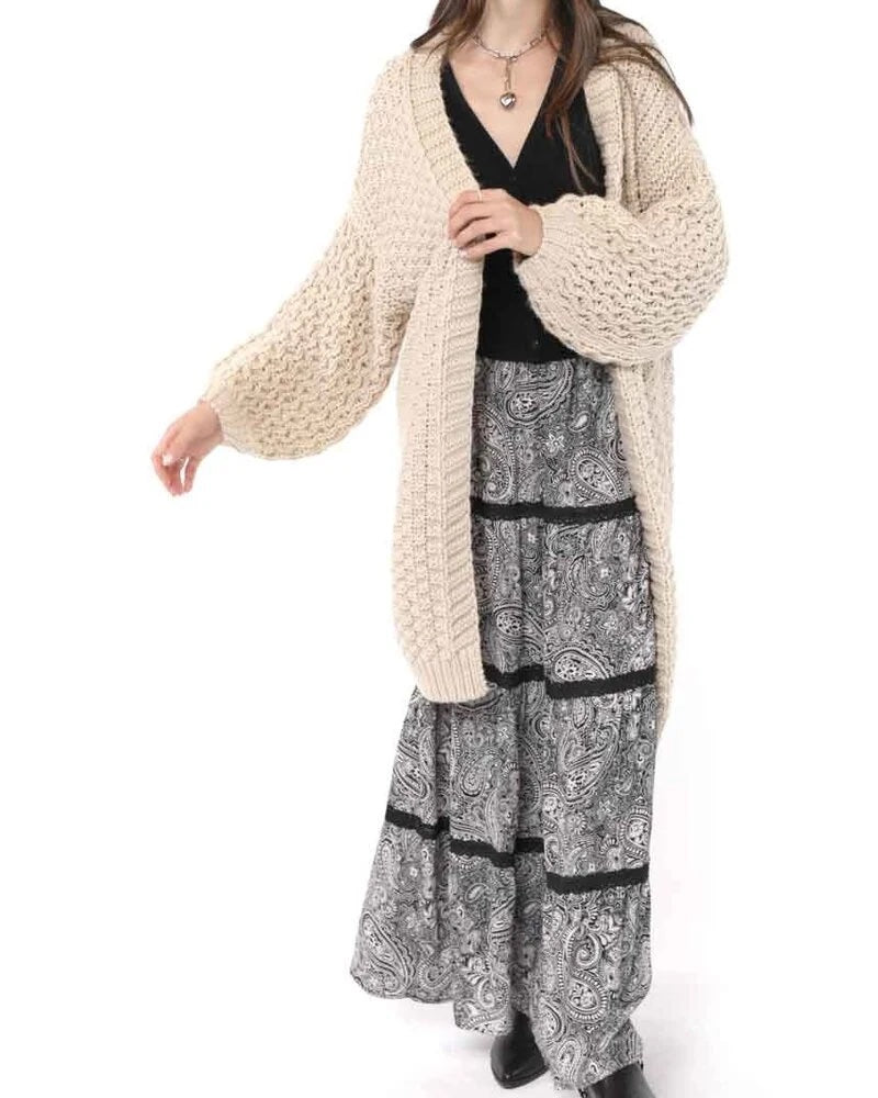 Sadie + Sage Iggy Hand-Knit Cardigan | Natural