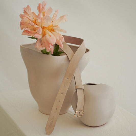 Mus & Bombon Kealia Belt, Ecru | Designed and Made in Spain