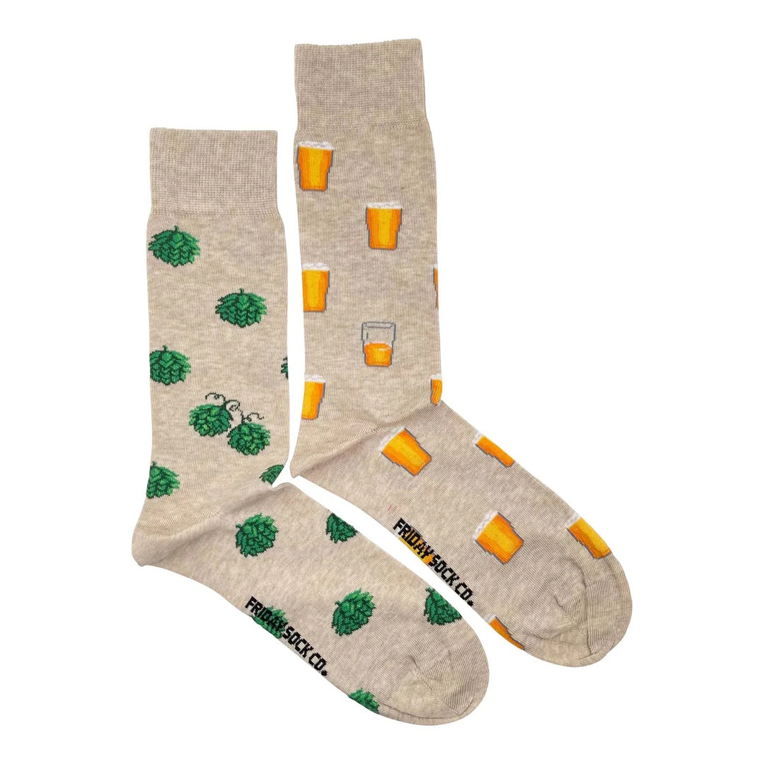 Friday Sock Co. - Men's Mismatched Socks - Beer & Hops