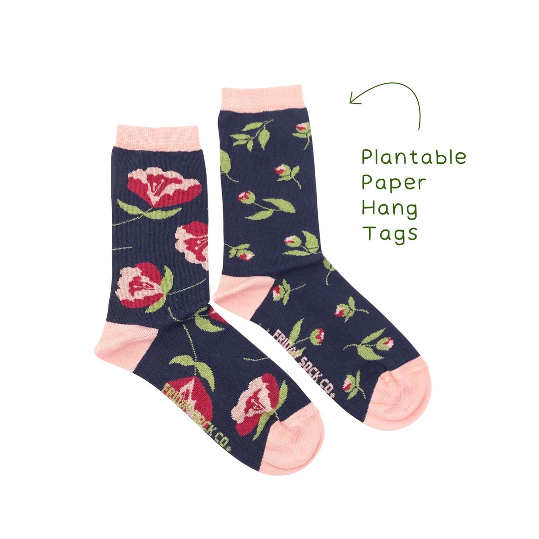 Friday Sock Co. Women's Mismatched Socks | Peony