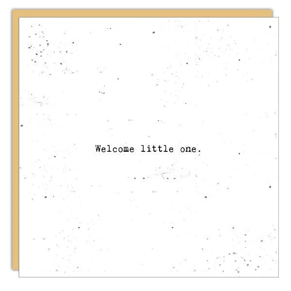 Little Gem New Baby Card - Welcome Little One