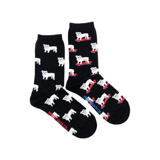 Friday Sock Co. Women's Mismatched Socks | Bulldog