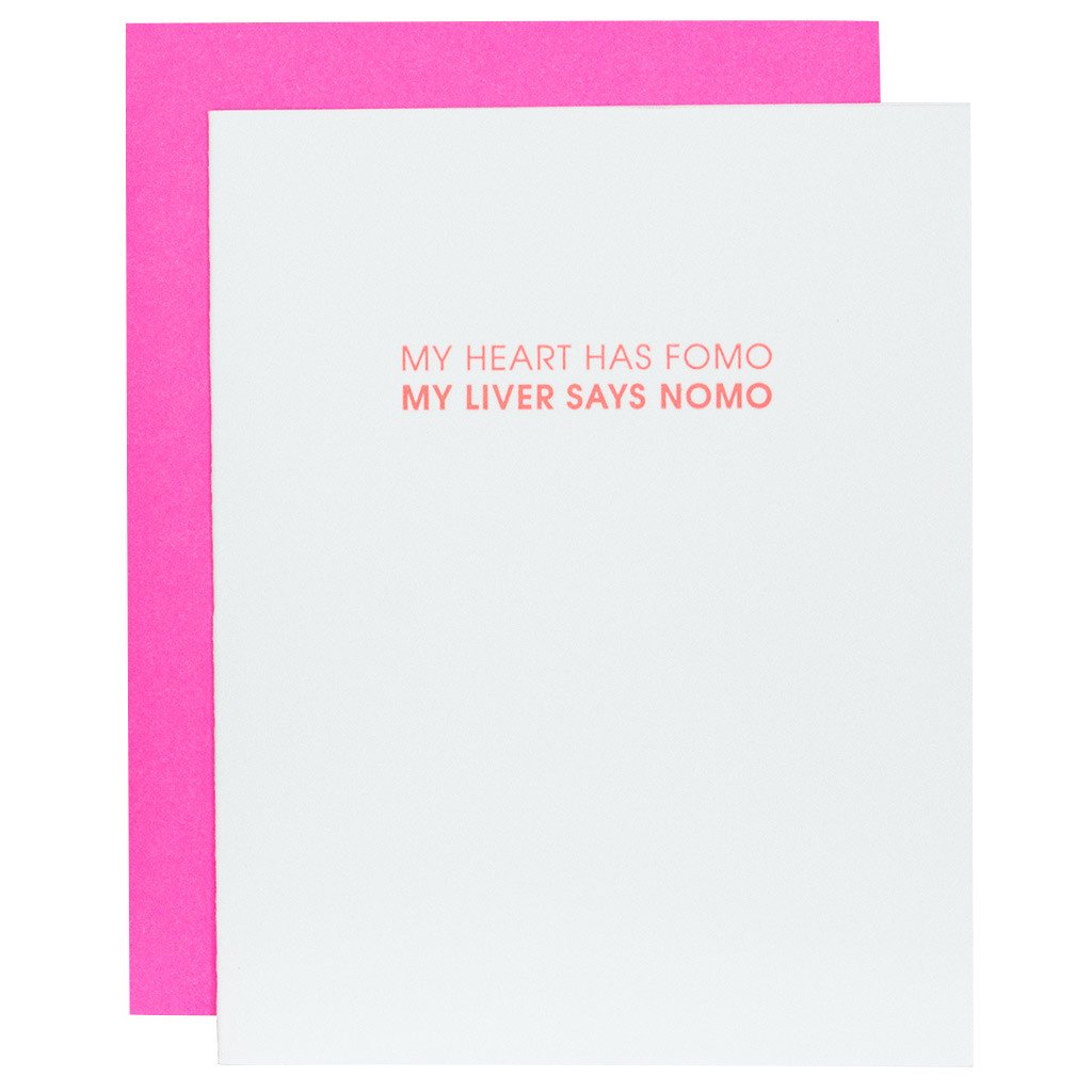 Chez Gagn Friendship Card | FOMO NOMO, Blank Inside