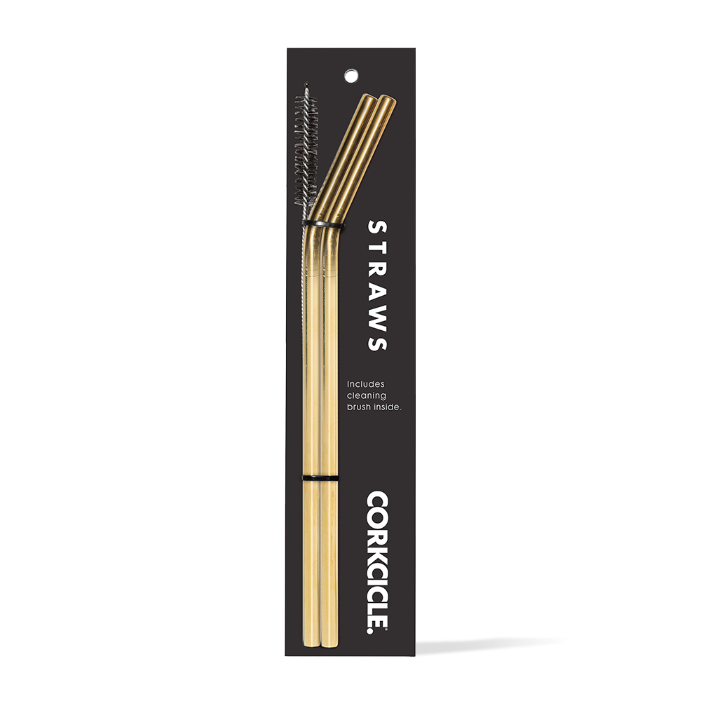 Corkcicle Tumbler Straws | Gold