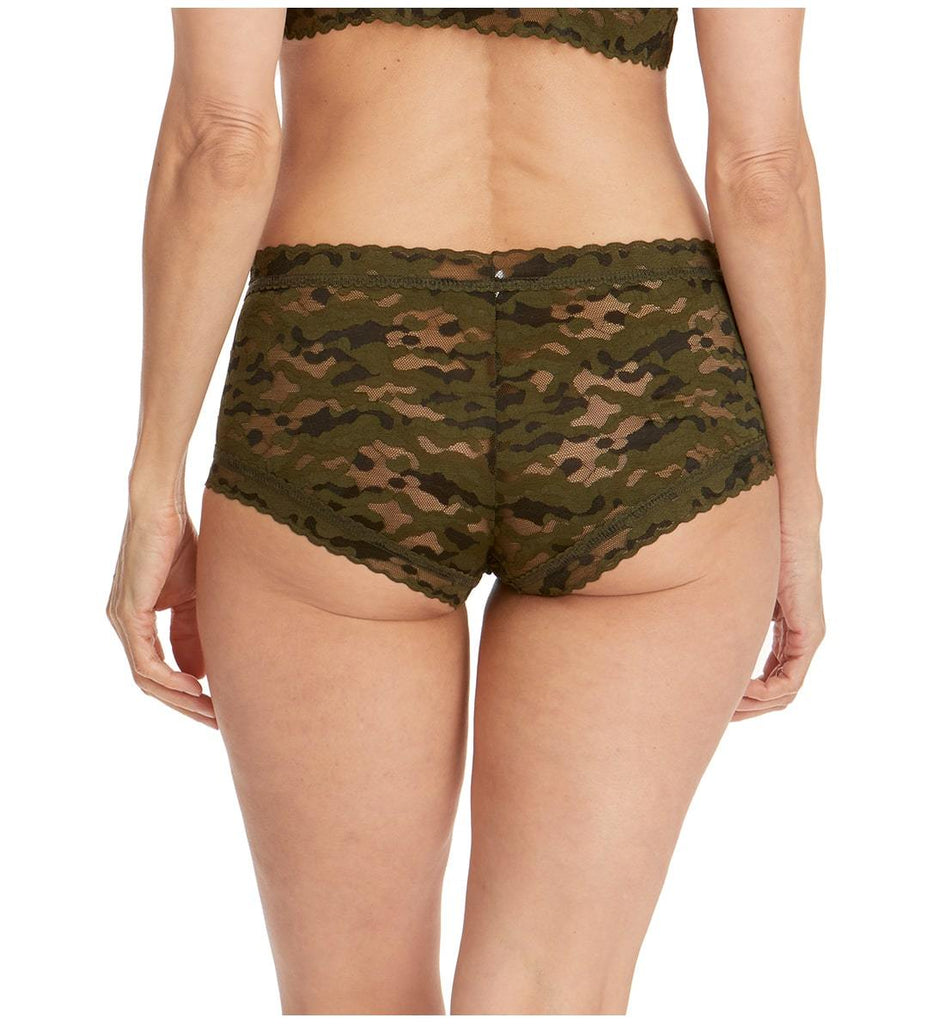 Hanky Panky Boyshort Panty Woodland Green Tickled Pink | Made in USA