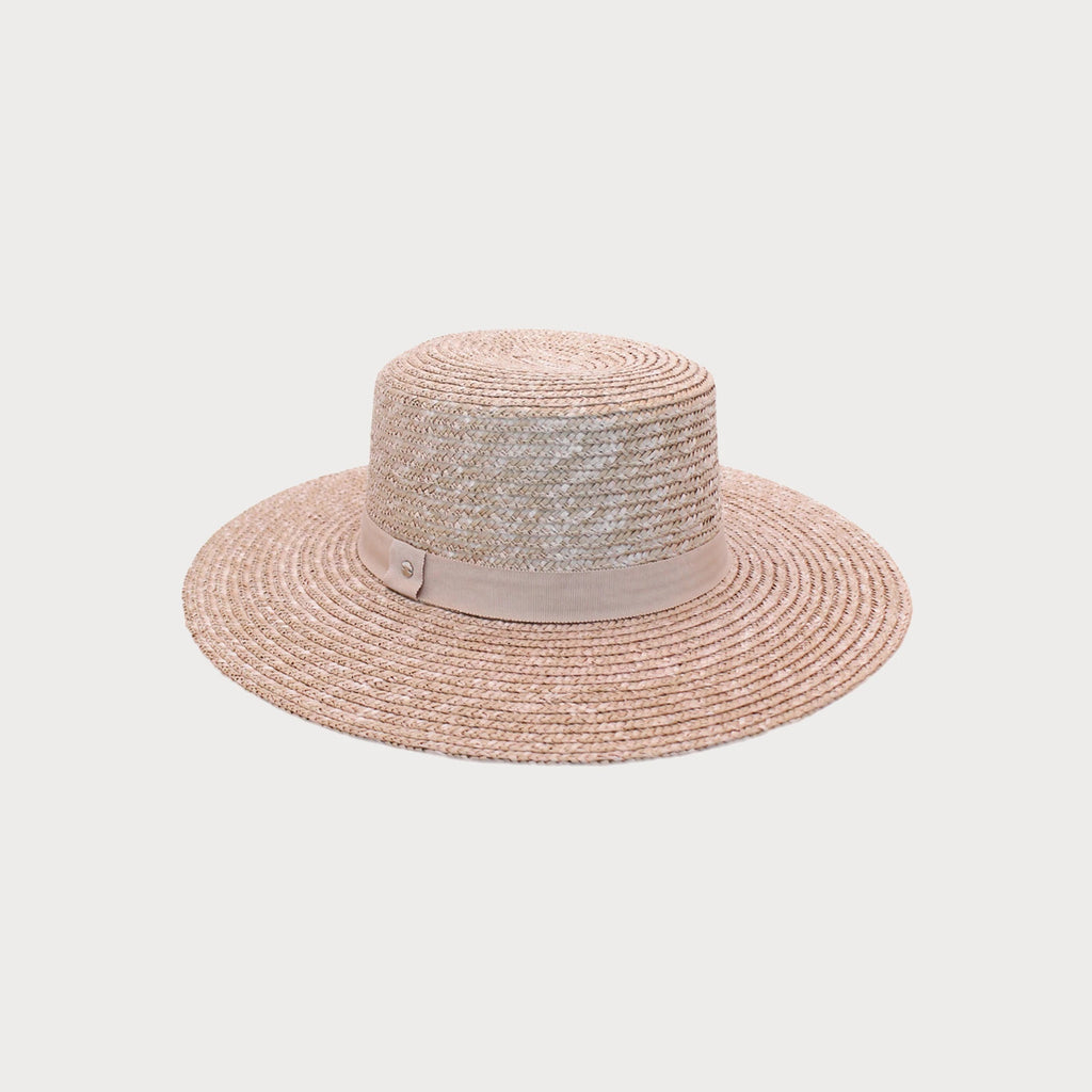 Ace of Something Vincenza Boater Hat | Bisque, 100% Straw