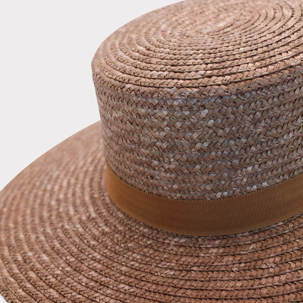 Ace of Something Vincenza Boater Hat | Nutmeg, 100% Straw