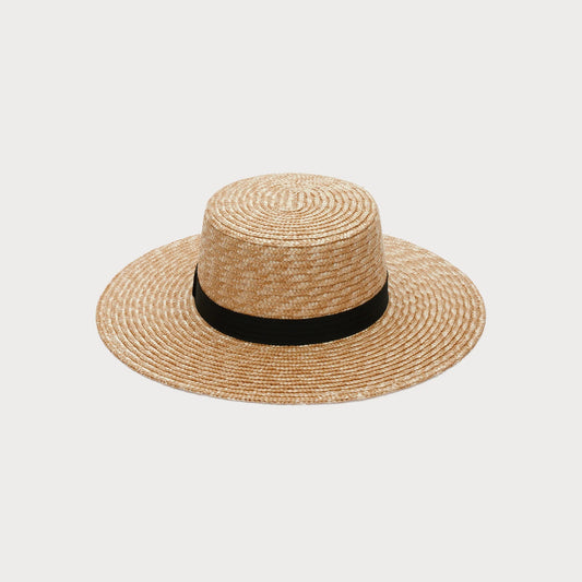 Ace of Something Selene Boater Hat | 100% Natural Straw
