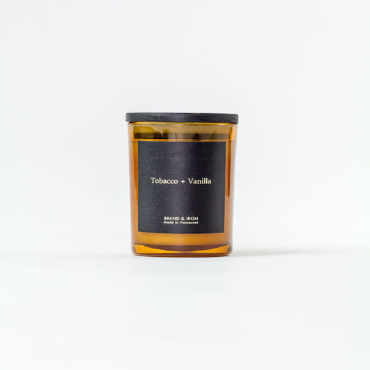 Brand & Iron Amber Series Tobacco + Vanilla | Soy Wax, Poured in Canada