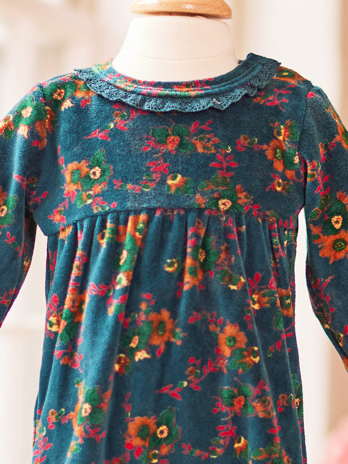 April Cornell Amelia Baby Romper | Teal