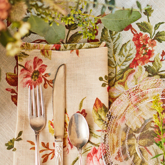 April Cornell Linen Napkins Set of 4 | Cassandra Antique, Hand Woven