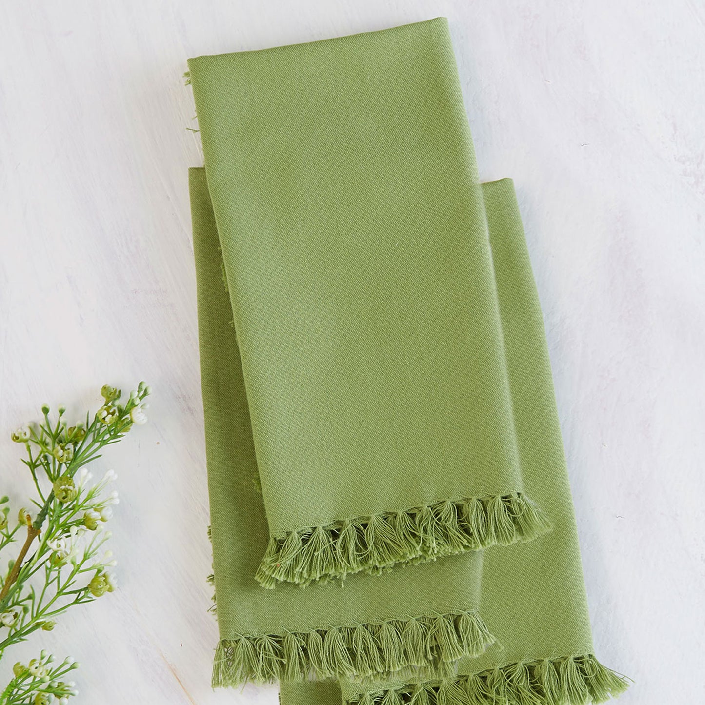 April Cornell Fringed Napkins | Set of 4, Designed in Canada
