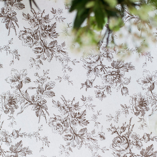 April Cornell Cotton Tablecloth Rosalind Chocolate | Designed in Canada