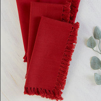 April Cornell Fringed Napkins | Set of 4, Designed in Canada
