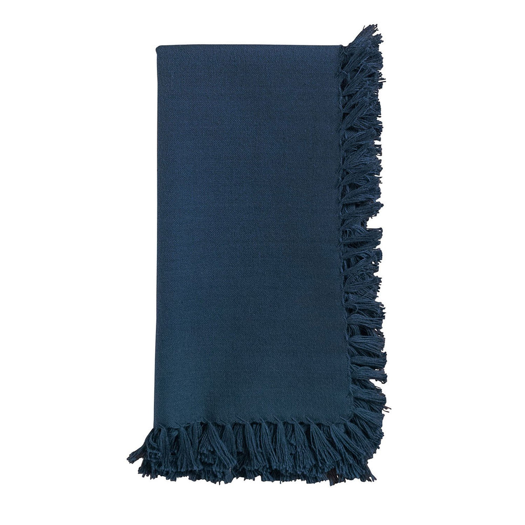 april cornell fringed napkin Blue at twang and pearl