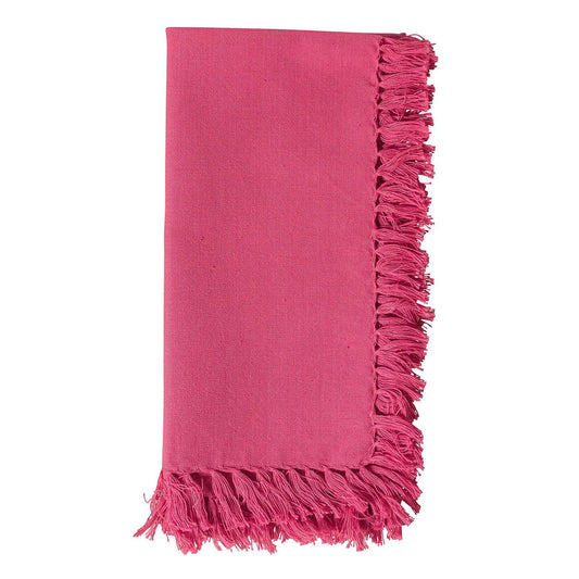 april cornell fringed napkin Pink at twang and pearl