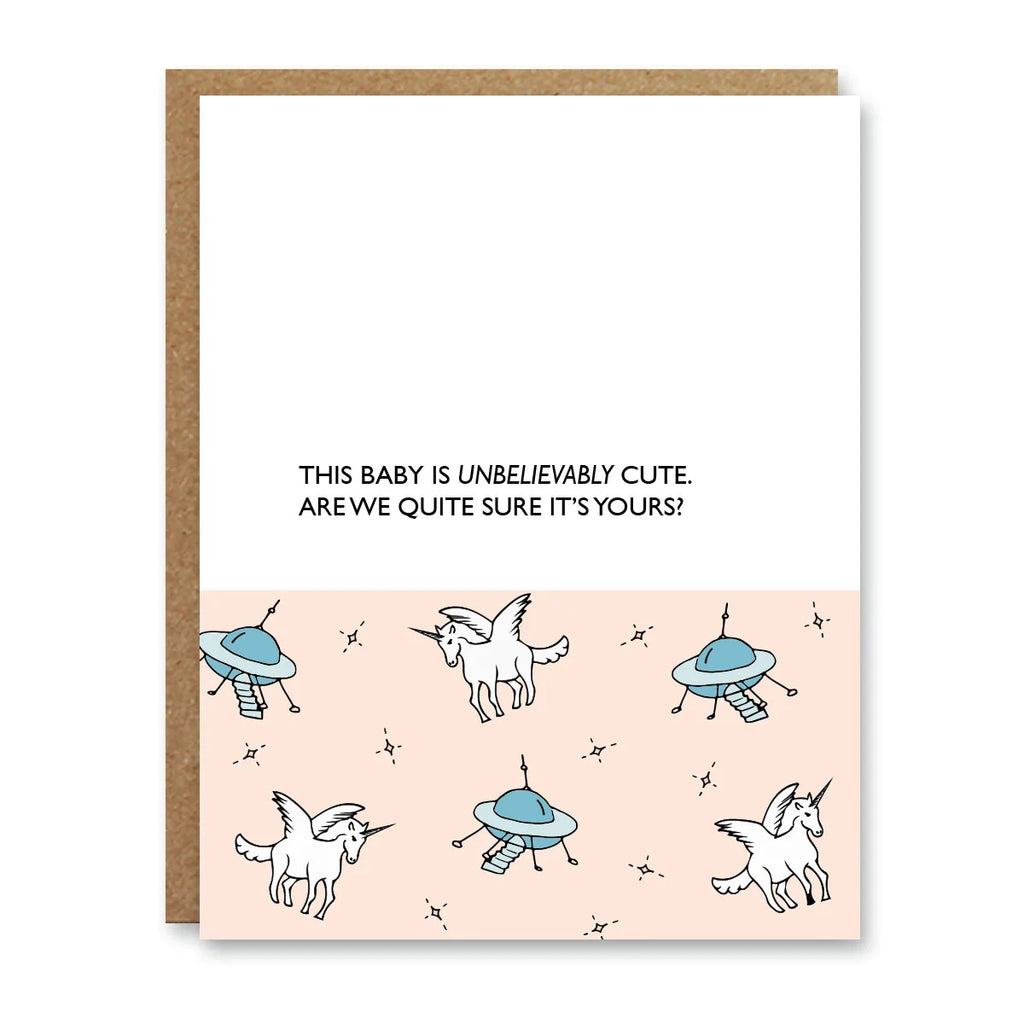 Boo To You New Baby Card - Unbelievably Cute, Printed in Canada