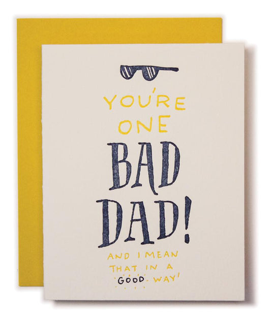 Ladyfingers Press Father's Day Card Bad Dad at Twang and Pearl