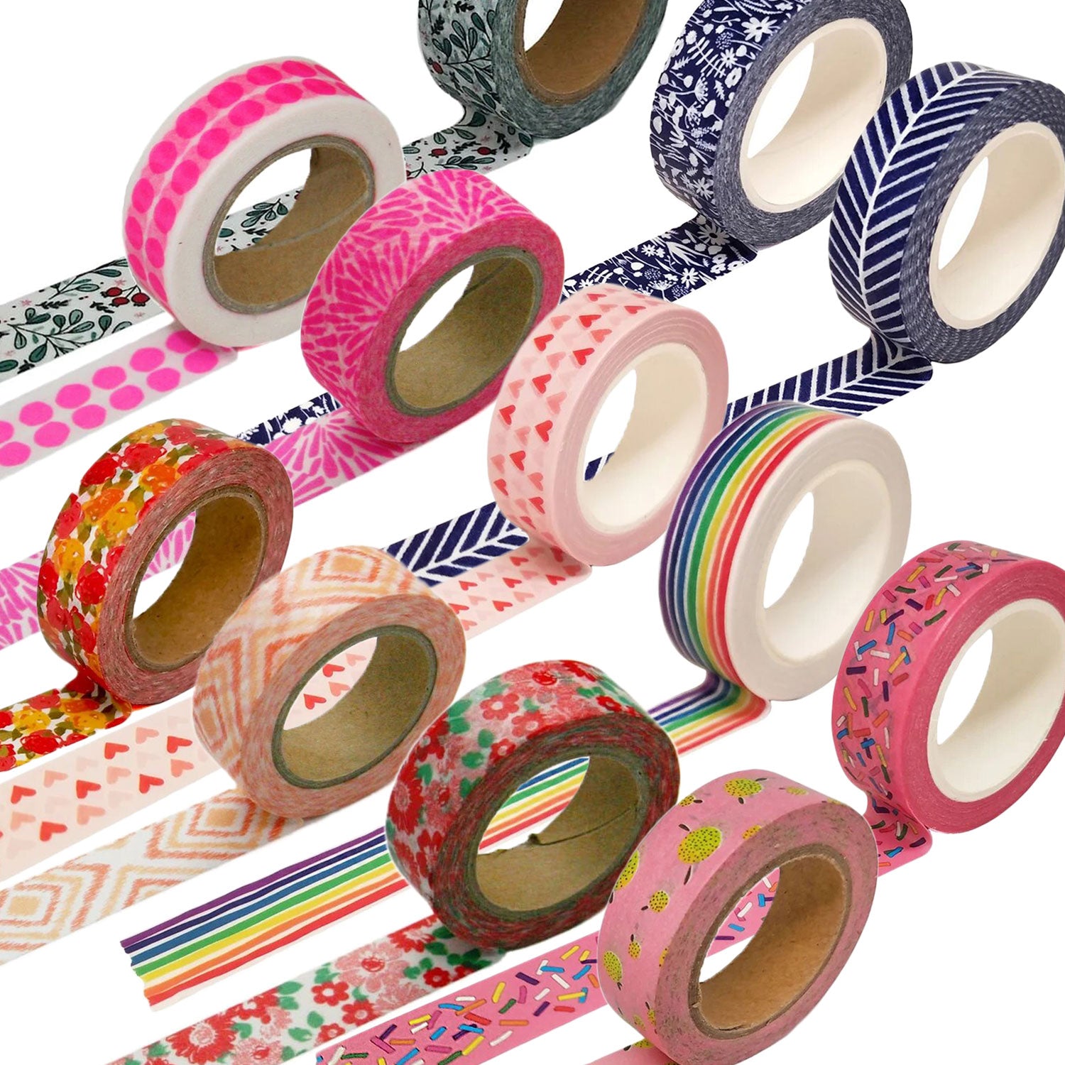 Beve Washi Tape - Various Bright Patterns