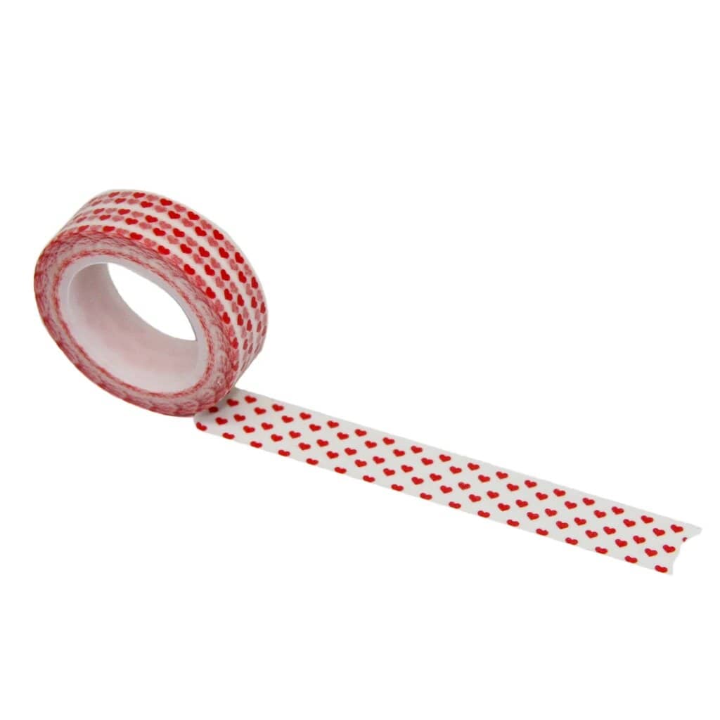 Beve Washi Tape Red Hearts at Twang and Pearl
