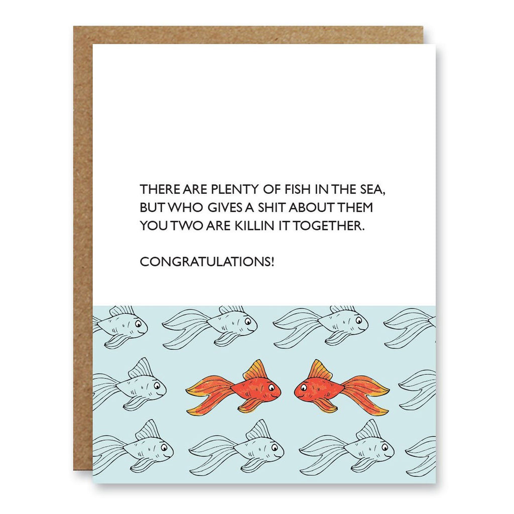 Boo To You Birthday Card Plenty of Fish| Designed & Printed in Canada 