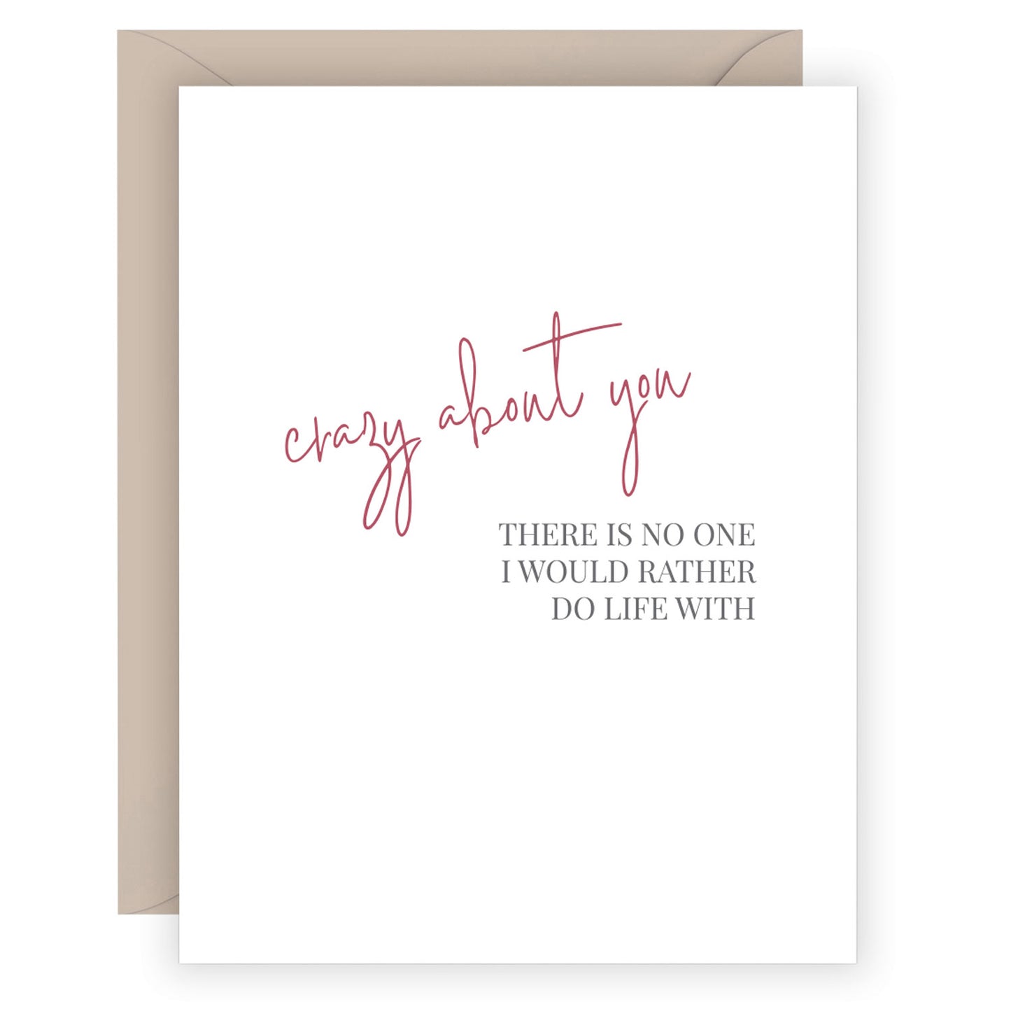 Carina Paper Love Card Crazy About You at Twang and Pearl