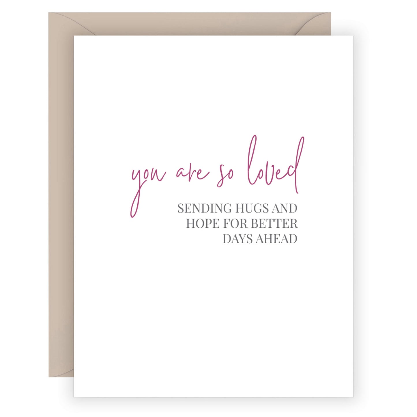 Carina Paper Sympathy and Empathy Card So Loved at Twang and Pearl