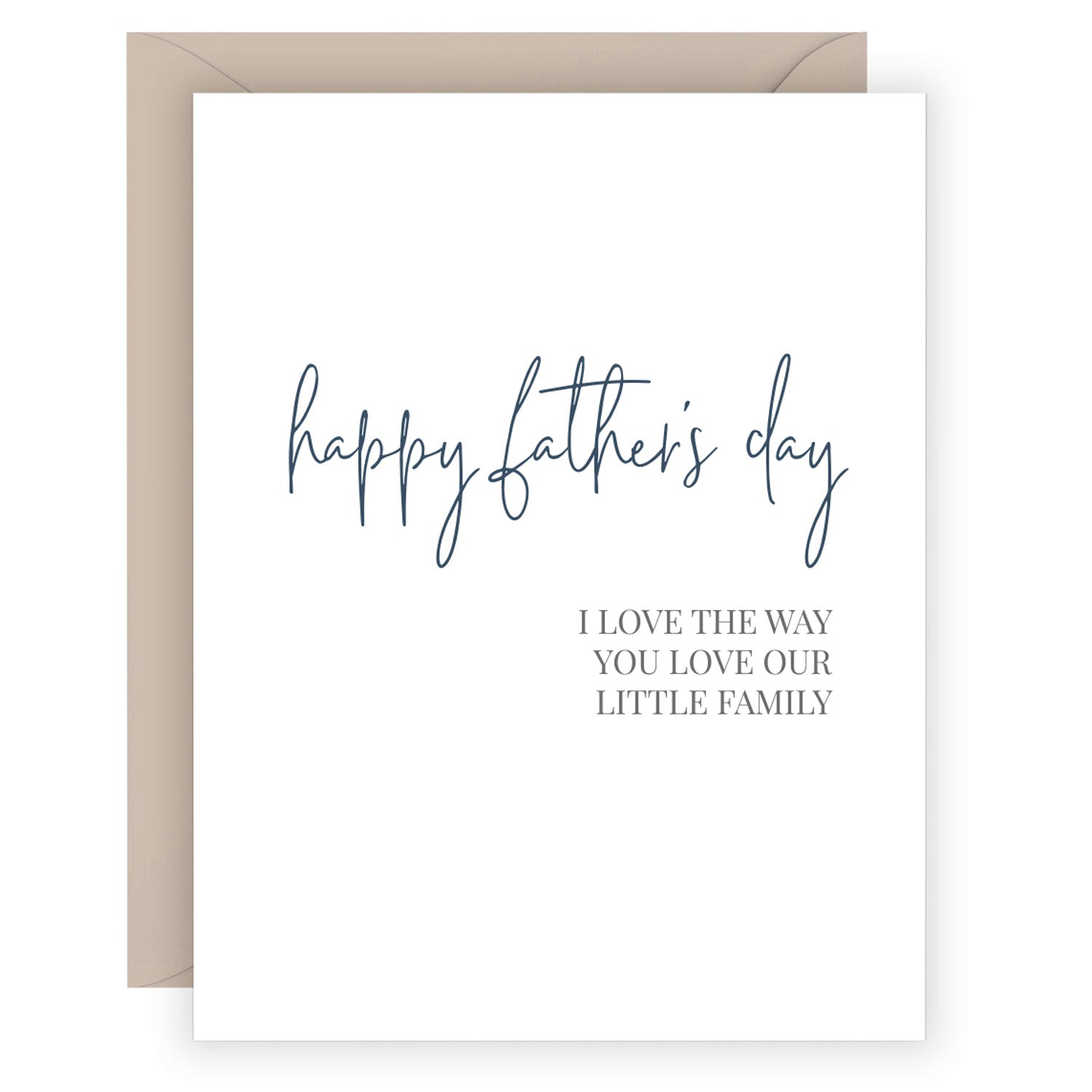 Carina Paper Father's Day Card Little Family at Twang and Pearl