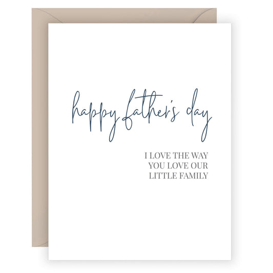 Carina Paper Father's Day Card Little Family at Twang and Pearl