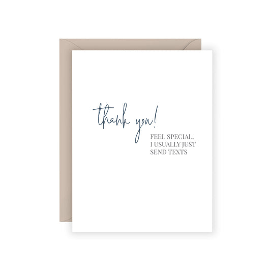 Carina Paper Thank You Card Texts at Twang and Pearl