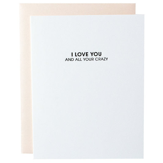 Chez Gagne Love Card | Crazy Love, Designed & Printed in USA