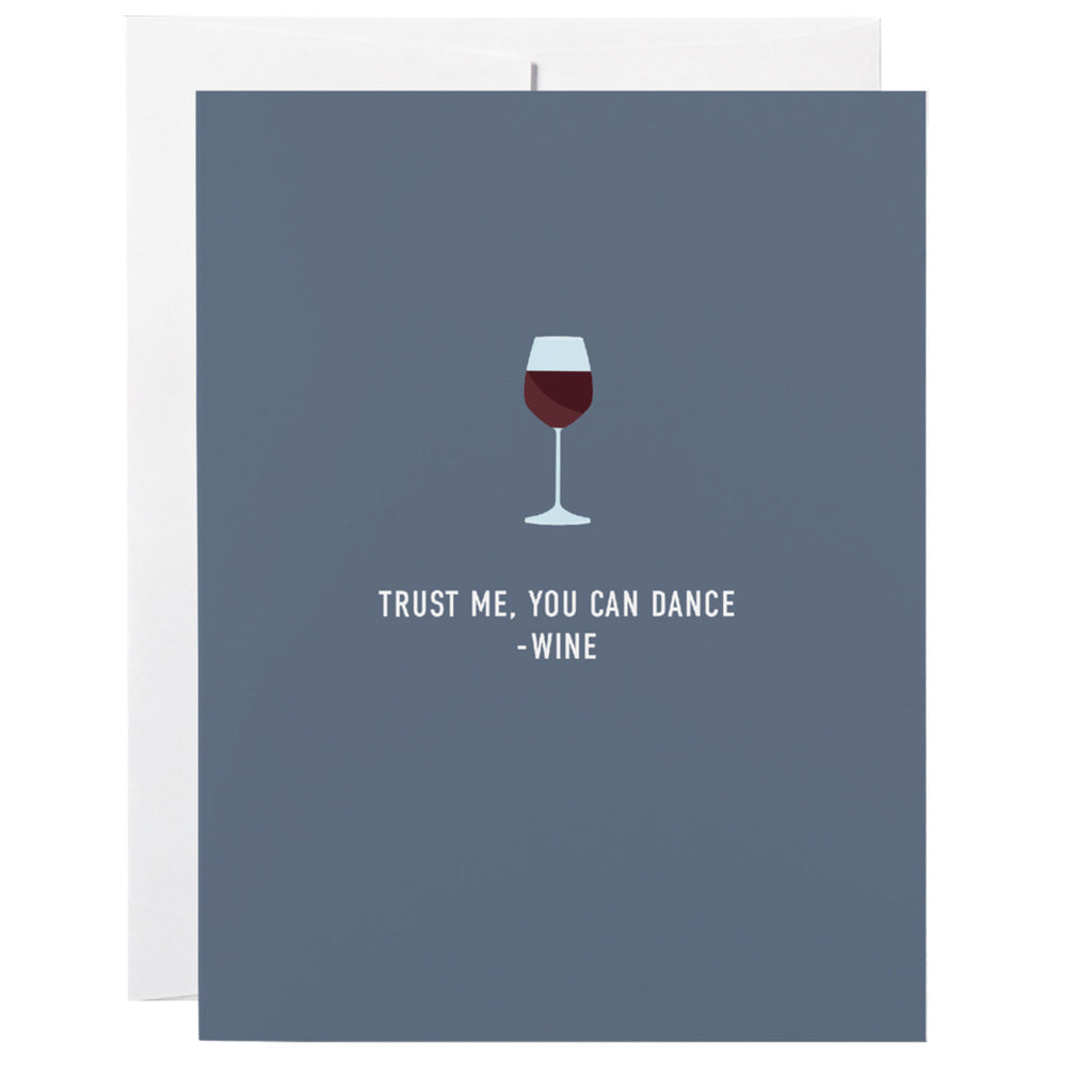 Classy Cards Friendship Card Wine Dance