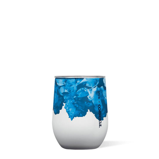 Corkcicle Stemless 12oz Tumbler Ashley Woodson Bailey | Dutch Love Blue