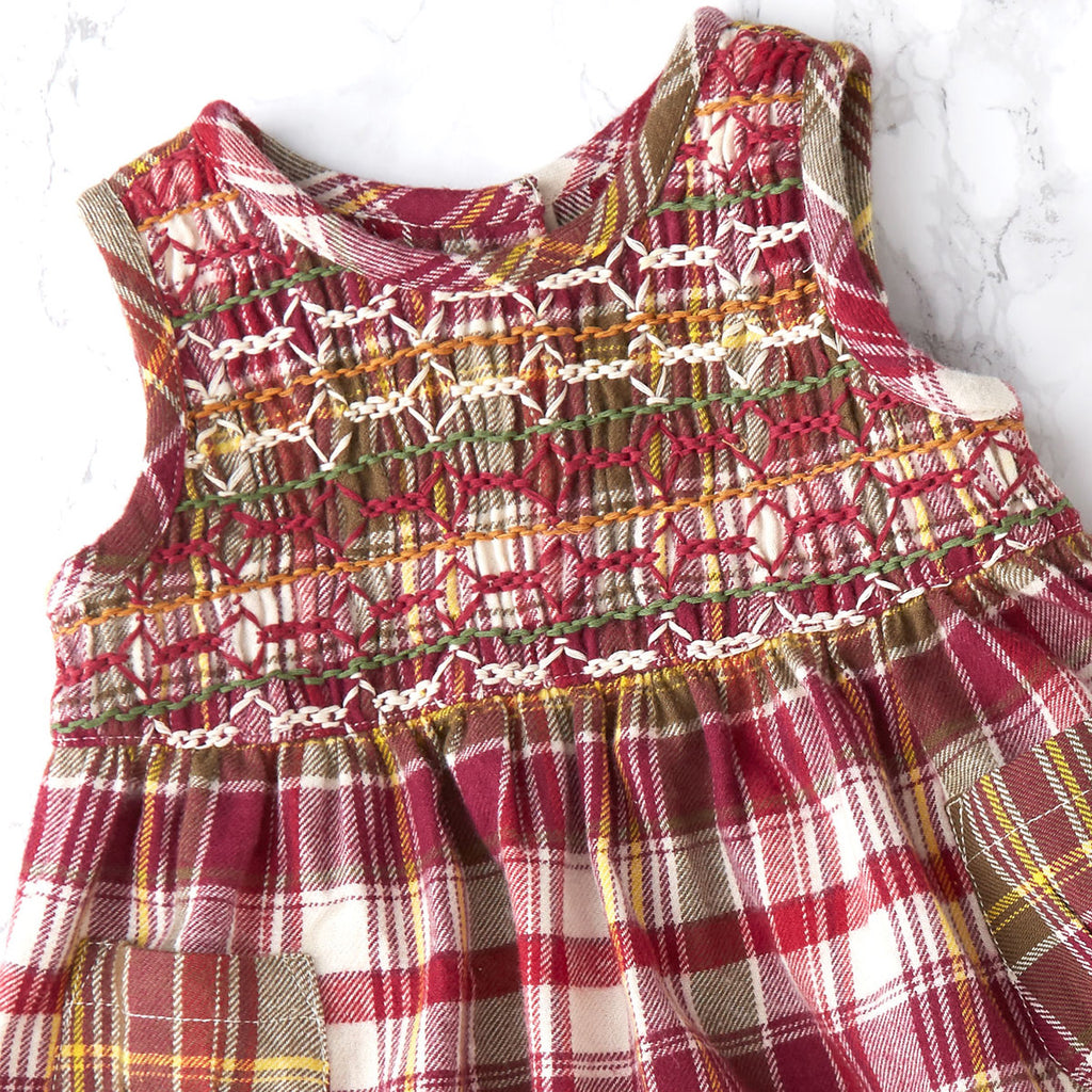 April Cornell Cotton Baby Dress | Portland Plaid
