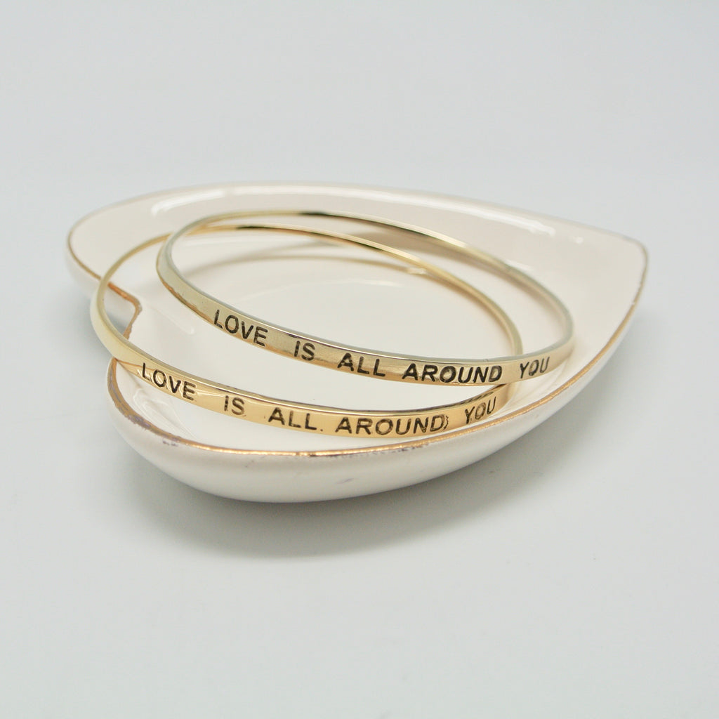 twang and pearl love is all around you bangle