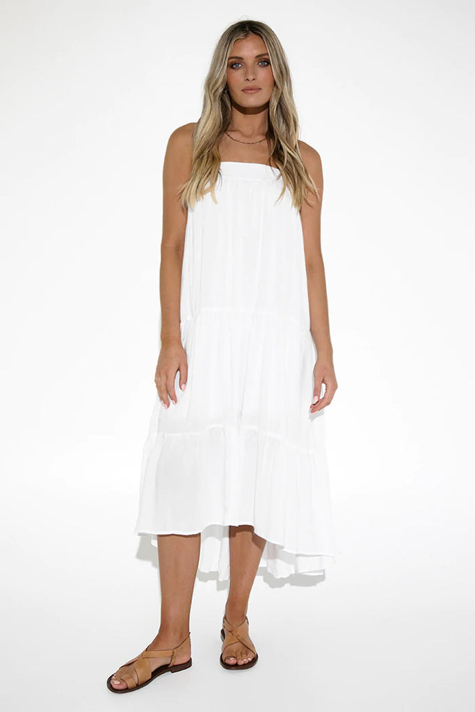Lost in Lunar Esmae Maxi Dress White | Designed in Australia